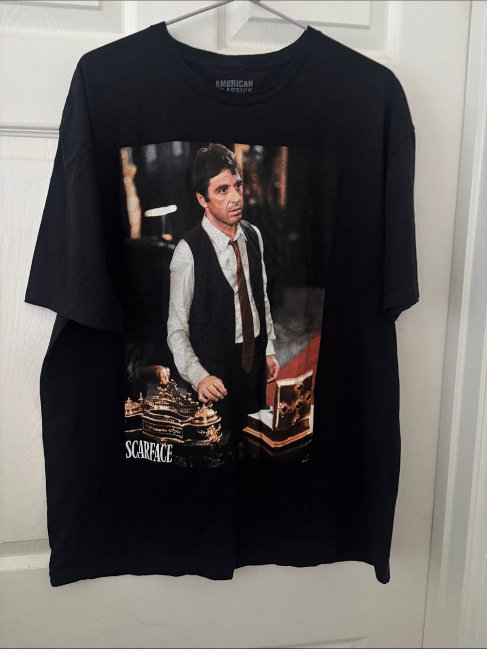 Black Scarface Graphic Short Sleeve Tee